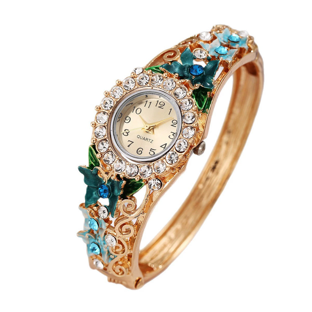 Reloj Coreano 2025: La Delicadeza de la Flor y Mariposa