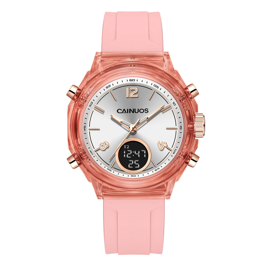 Reloj de mujer doble pantalla