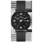 Reloj de cuarzo minimalista digital resistente al agua