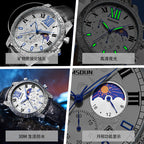 Reloj de hombre tallado, modelo nuevo
