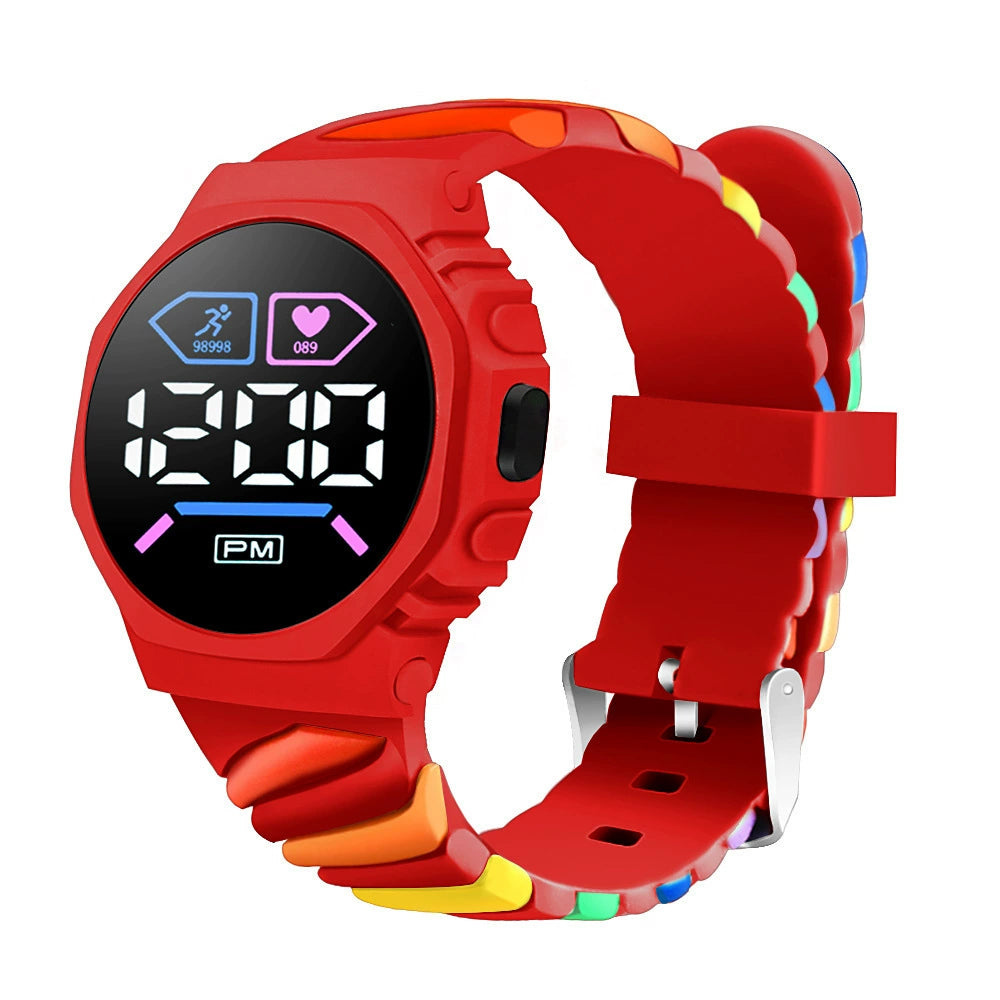 Reloj Led Digital Arco iris