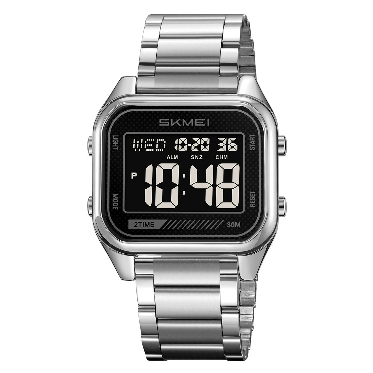 Reloj electrónico digital cuadrado impermeable