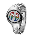 Reloj Millennium Retro Y2K: Diseño Asimétrico de Doble Pantalla