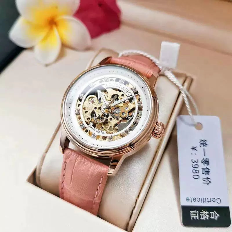 Reloj Mecánico Automático Augulas Oficial para Mujer