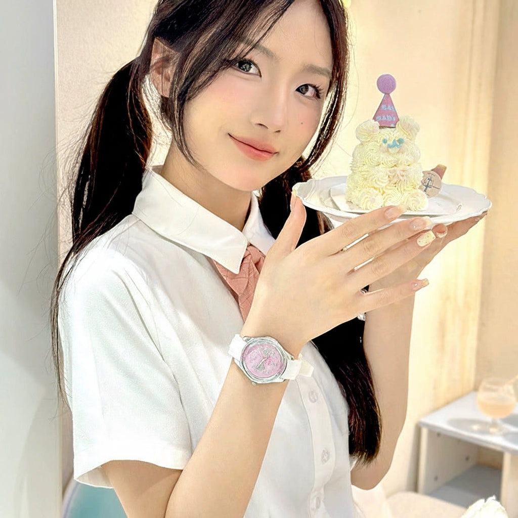Reloj Analógico Sanrio Hello Kitty, Estilo Kawaii