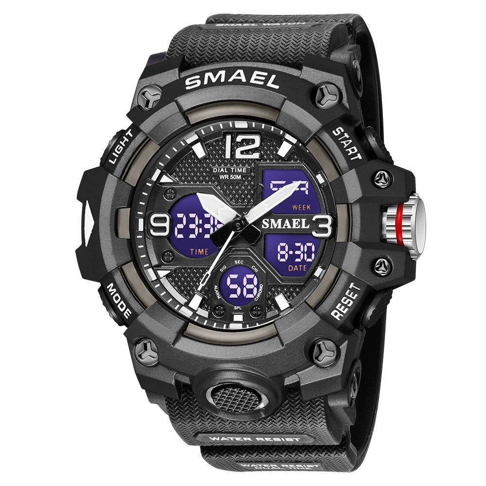 Reloj Táctico SMAEL: Doble Pantalla y Máxima Durabilidad