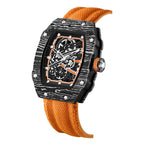 Reloj para hombre con correa de nylon ultra fino