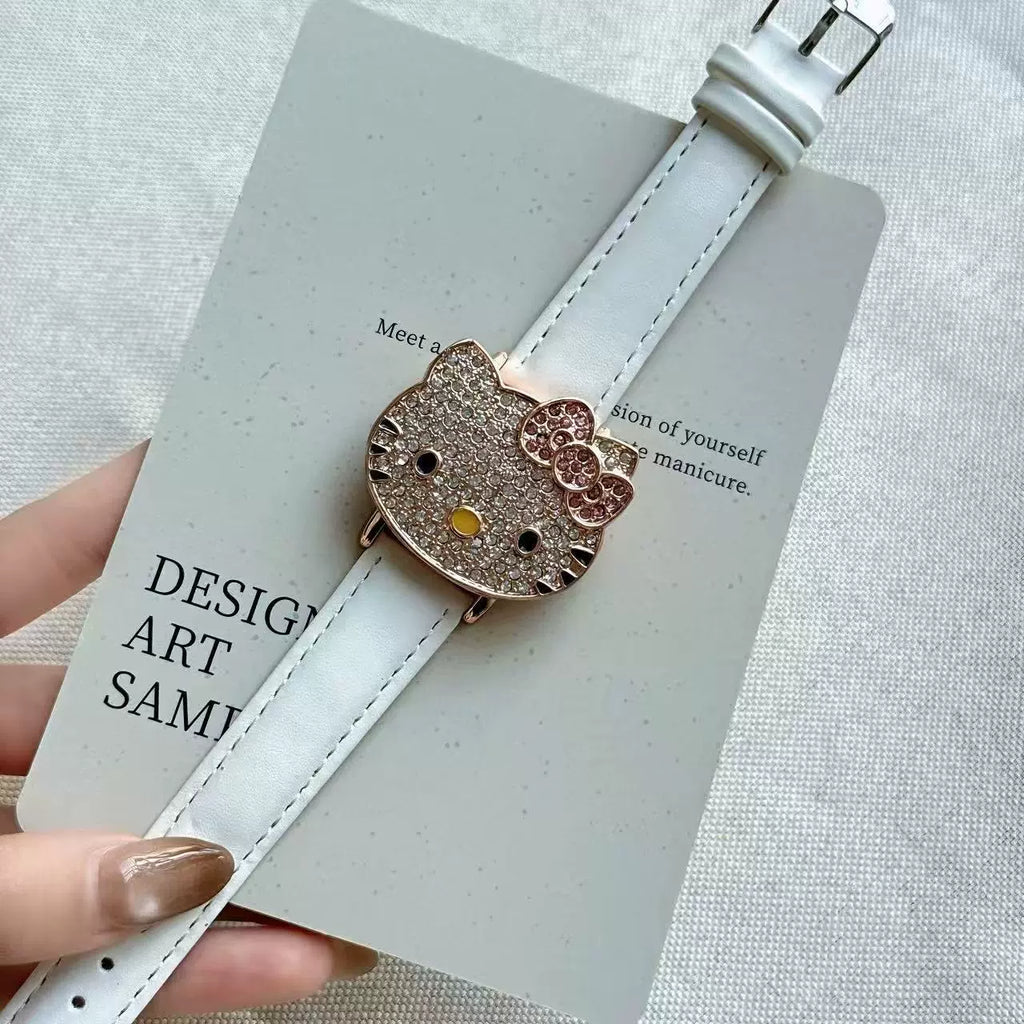 Reloj Juvenil de Piedreria Hello Kitty