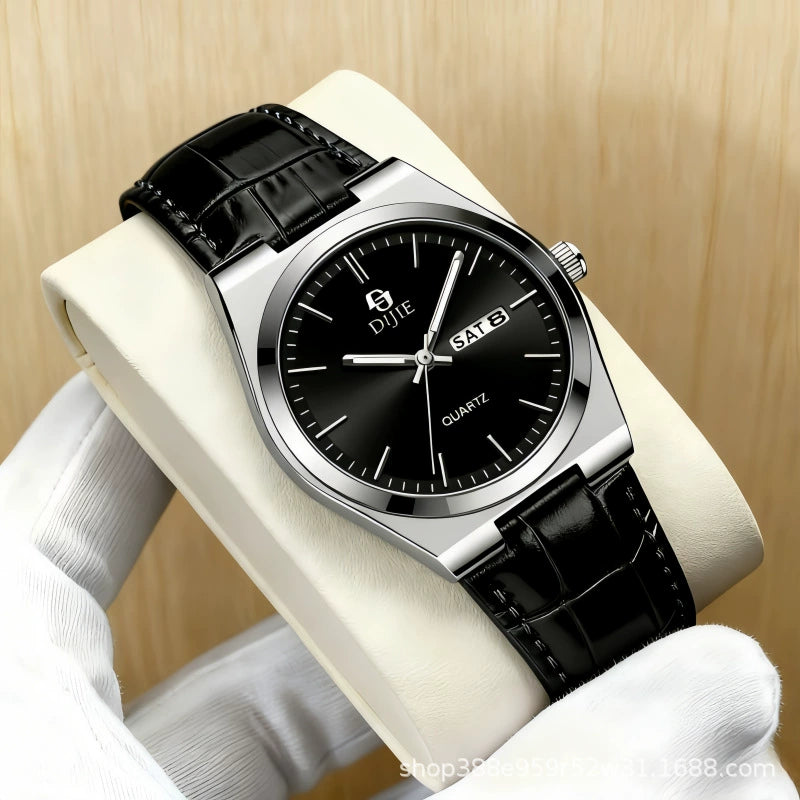 Reloj Business Elite: Doble Calendario y Elegancia