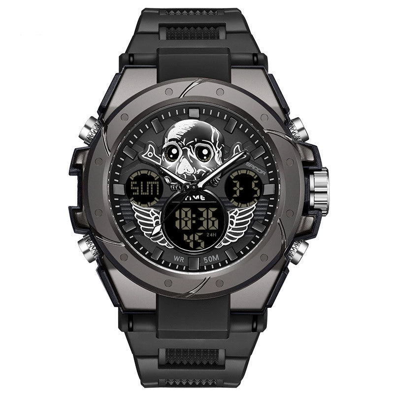 Reloj Digital 2022 con Diseño de Calavera
