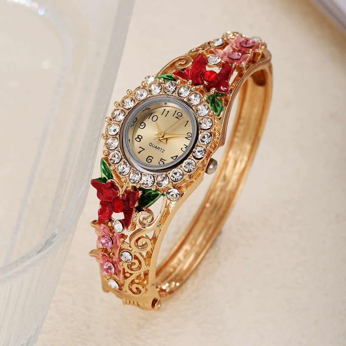 Reloj Coreano 2025: La Delicadeza de la Flor y Mariposa