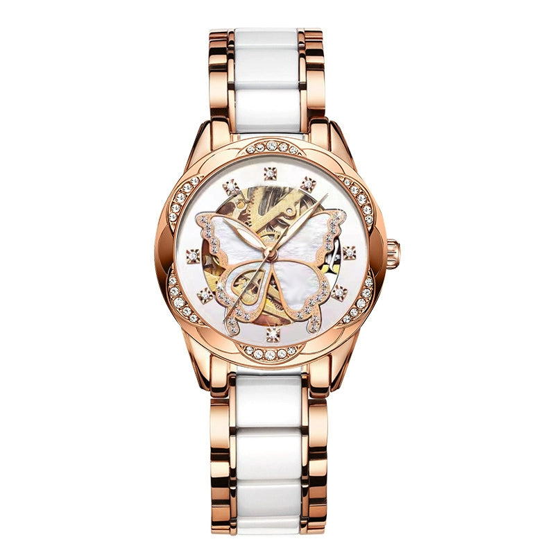 Reloj Mecánico Butterfly: Elegancia en Acero 2024