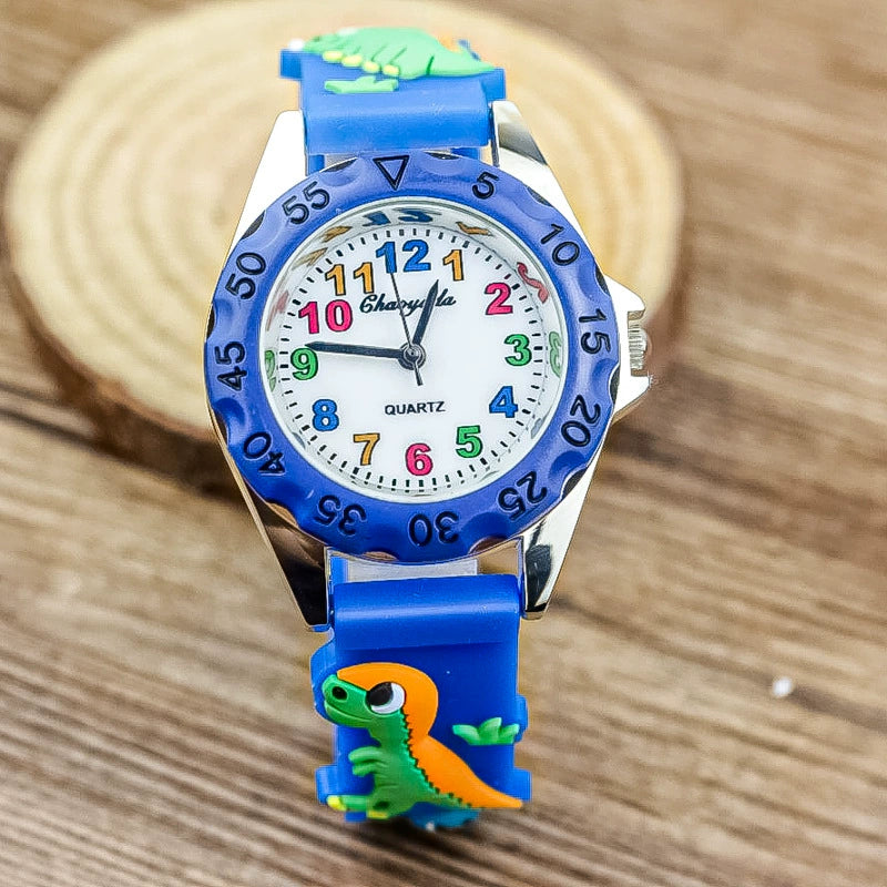 Reloj digital lindo color del dinosaurio de los niños