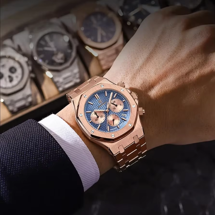 Reloj de Hombre Cuarzo y Acero Inoxidable POEDAGAR 926