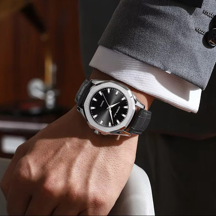 CRRJU 5015 Reloj de Hombre de Negocios Impermeable