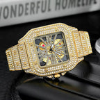 MISSFOX 324 Reloj Masculino de Lujo con Diamantes