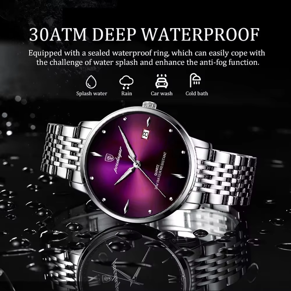 Reloj de Hombre Cuarzo y Acero Inoxidable POEDAGAR 868
