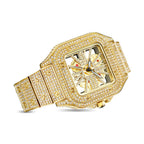 MISSFOX 324 Reloj Masculino de Lujo con Diamantes