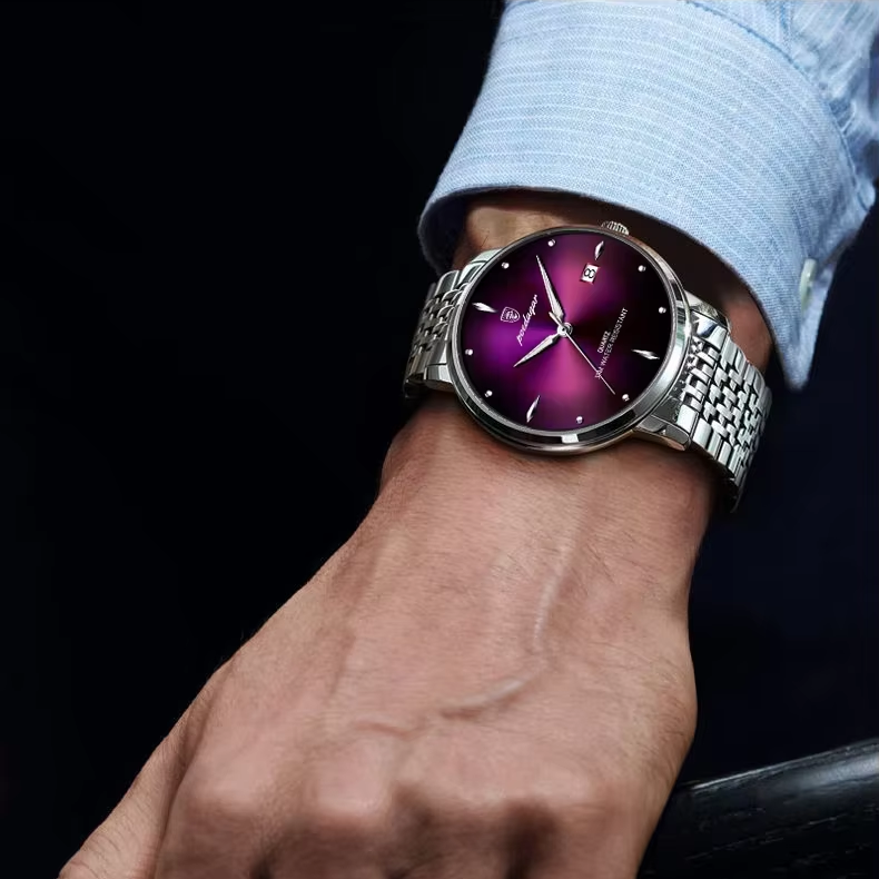 Reloj de Hombre Cuarzo y Acero Inoxidable POEDAGAR 868