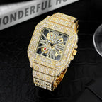 MISSFOX 324 Reloj Masculino de Lujo con Diamantes
