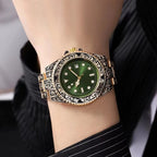 Reloj de Moda Unisex Estilo Vintage Dorado 1181