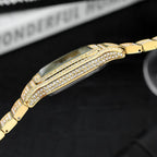 MISSFOX 324 Reloj Masculino de Lujo con Diamantes