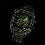 MISSFOX 324 Reloj Masculino de Lujo con Diamantes