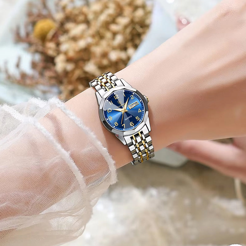 POEDAGAR 3078 Reloj Femenino de Lujo de Cuarzo
