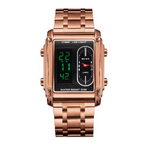 BESTWIN 126 Reloj de Cuarzo Unisex con Correa de Acero Inoxidable