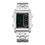 BESTWIN 126 Reloj de Cuarzo Unisex con Correa de Acero Inoxidable