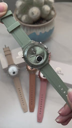Reloj de mujer doble pantalla