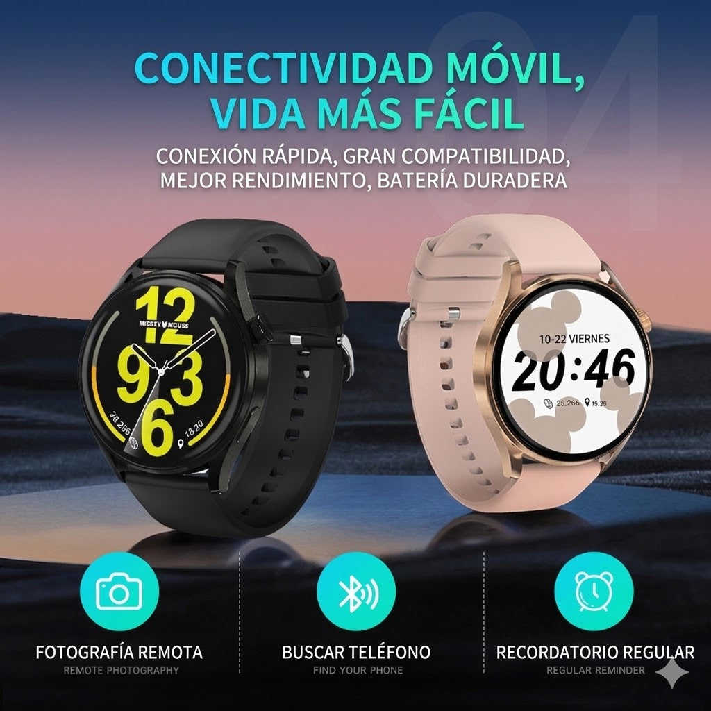 Reloj inteligente Disney Mickey Mouse: sencillo y elegante 439